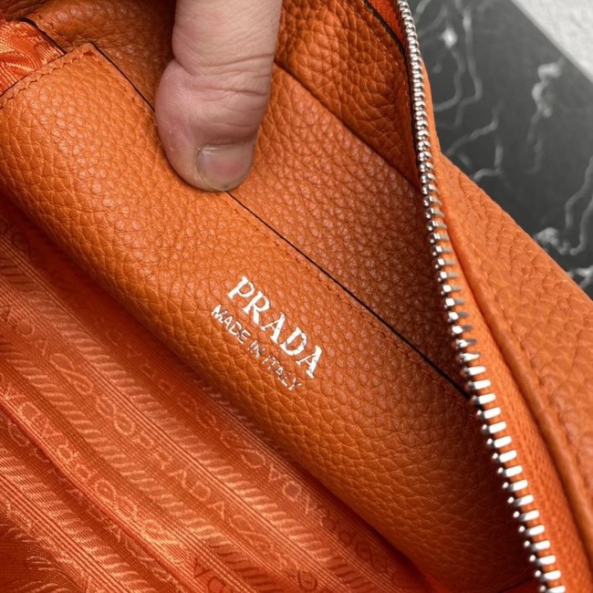 Prada Leather shoulder bag 1BH192 orange