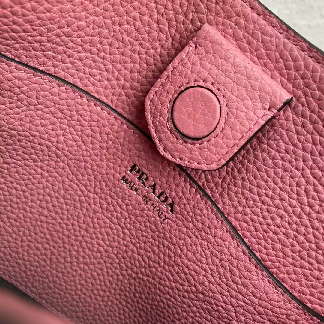 Prada Leather mini shoulder bag 1BH191 pink