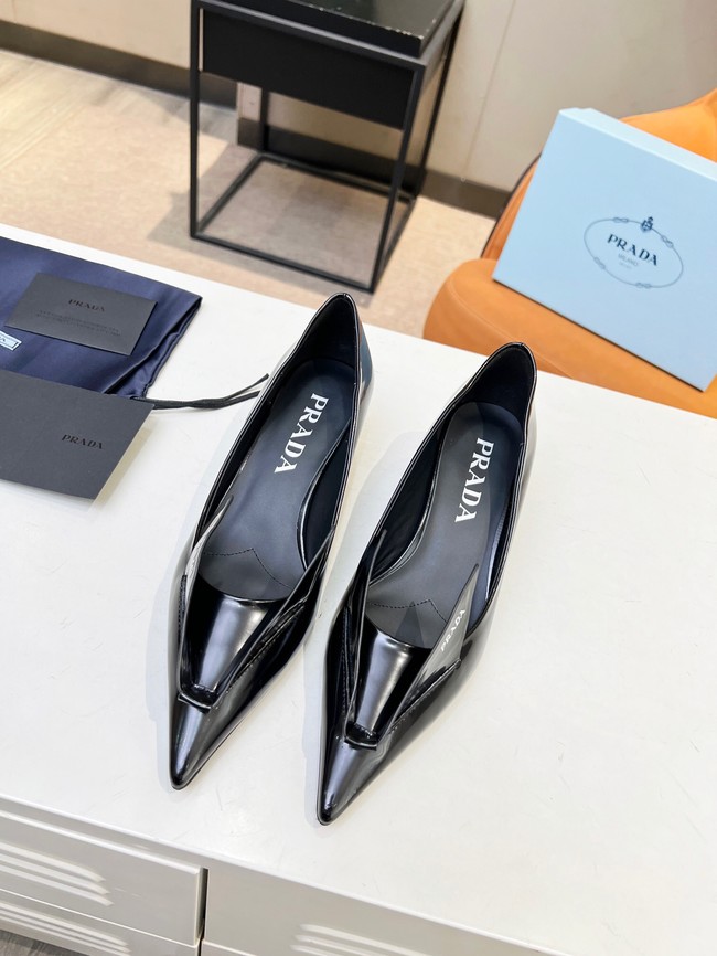 Prada leather slingbacks heel height 4.5CM 93379-4