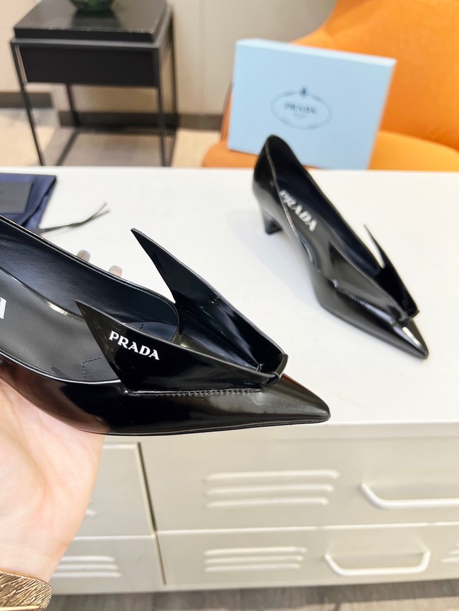 Prada leather slingbacks heel height 4.5CM 93379-4