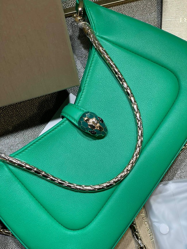 Bvlgari Serpenti Forever leather crossbody bag B282935 green