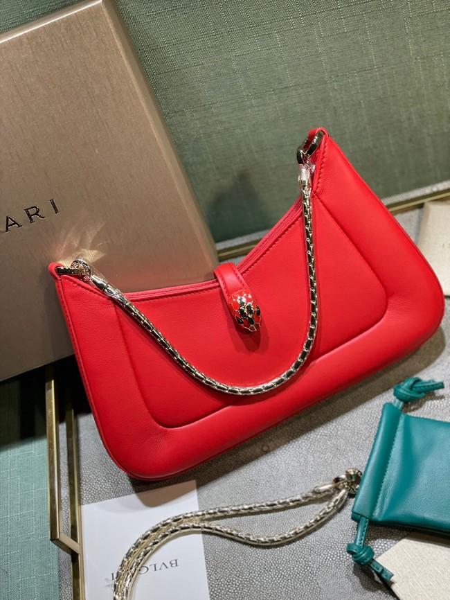 Bvlgari Serpenti Forever leather crossbody bag B282935 red