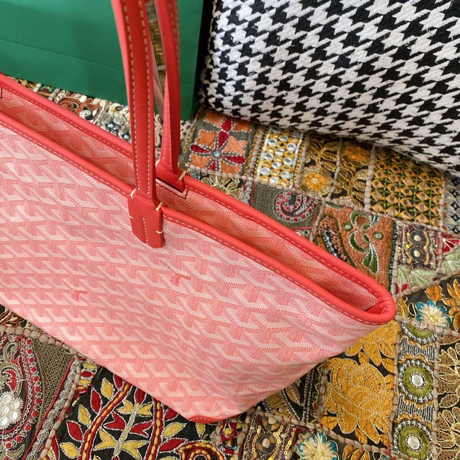 Goyard Calfskin Leather Tote Bag 20217 pink