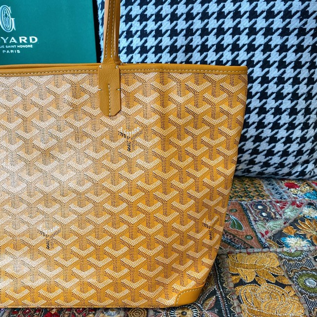 Goyard Calfskin Leather Tote Bag 20217 yellow