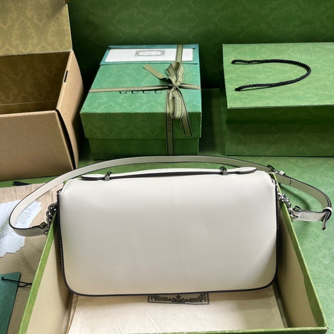 Gucci PETITE GG SMALL SHOULDER BAG 739721 white