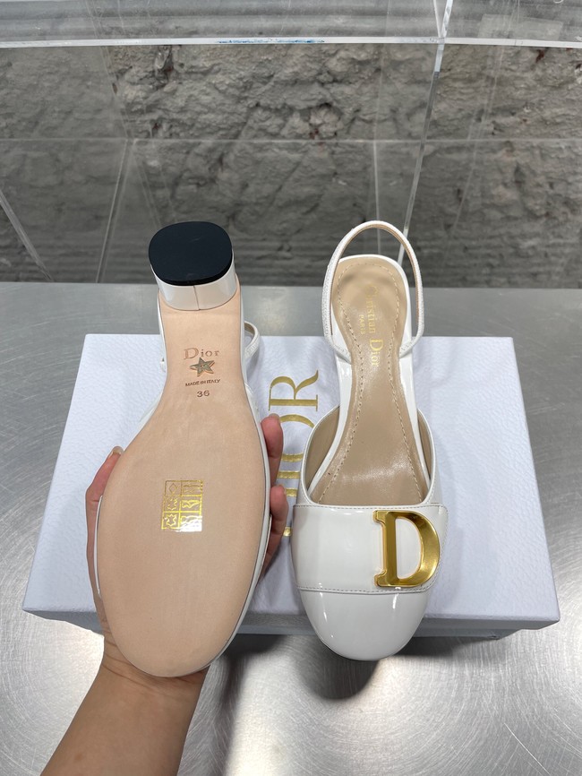 DIOR SLINGBACK PUMP Patent Calfskin 93424-1