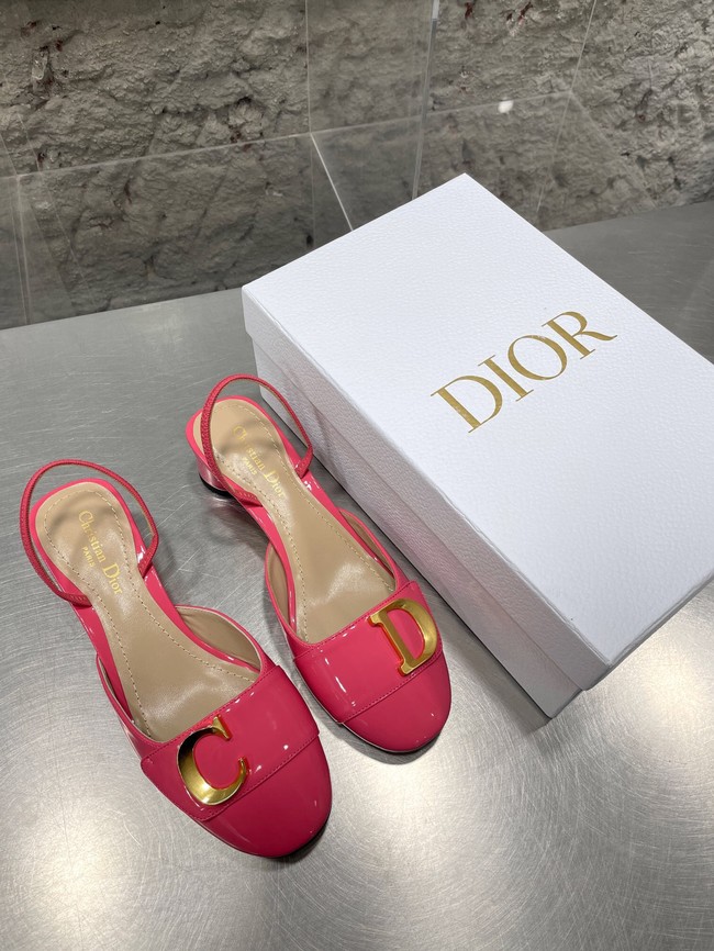 DIOR SLINGBACK PUMP Patent Calfskin 93424-3