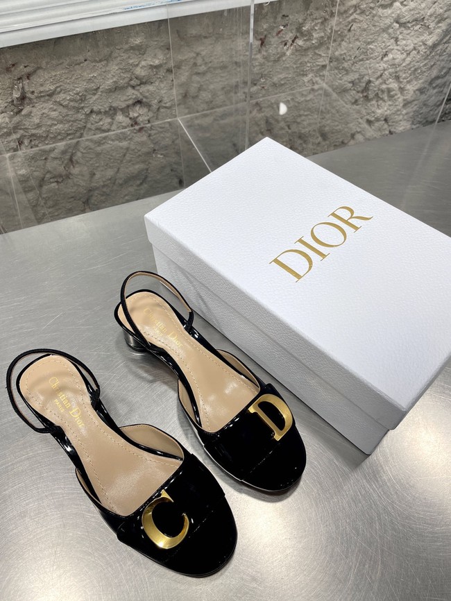 DIOR SLINGBACK PUMP Patent Calfskin 93424-4