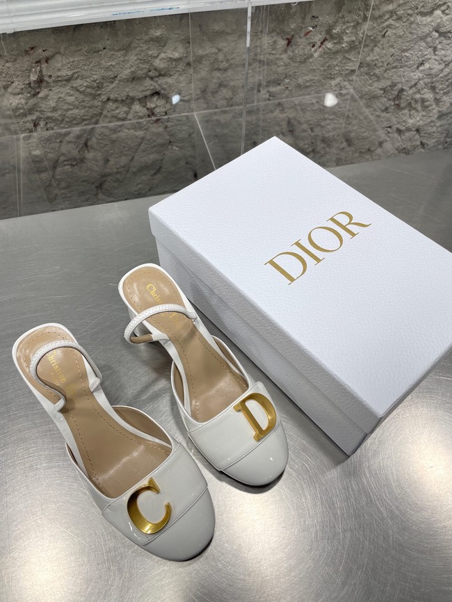 DIOR SLINGBACK PUMP Patent Calfskin 93425-4