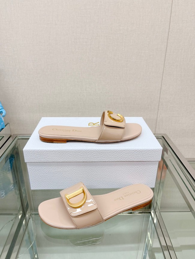 CEST DIOR HEELED SLIDE Patent Calfskin 93448-7