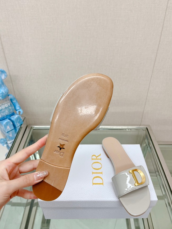 CEST DIOR HEELED SLIDE Patent Calfskin 93448-8