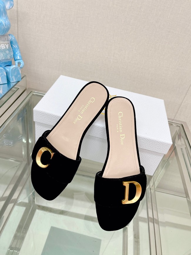 CEST DIOR HEELED SLIDE Velvet 93448-2