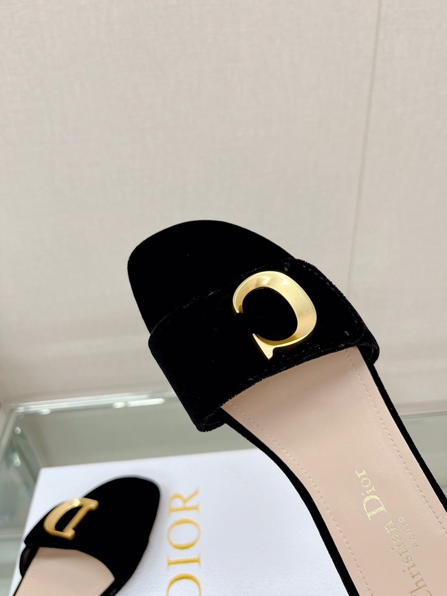 CEST DIOR HEELED SLIDE Velvet 93448-2