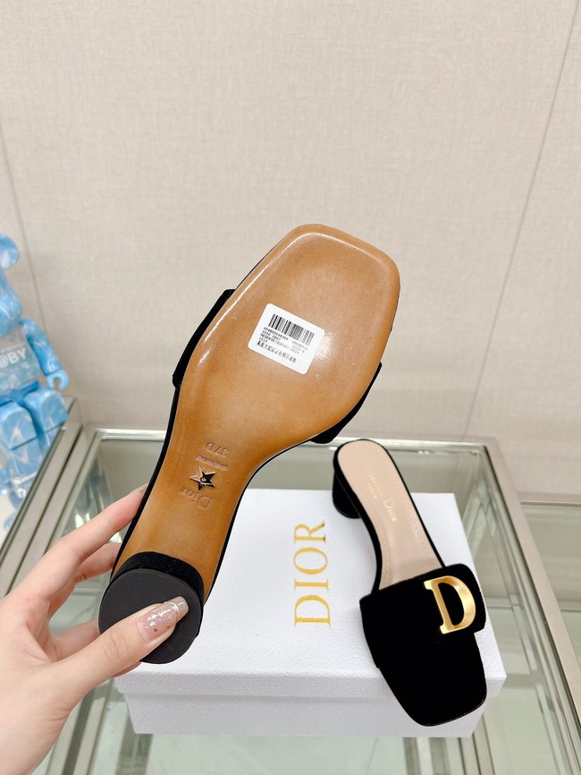 CEST DIOR HEELED SLIDE Velvet 93449-4