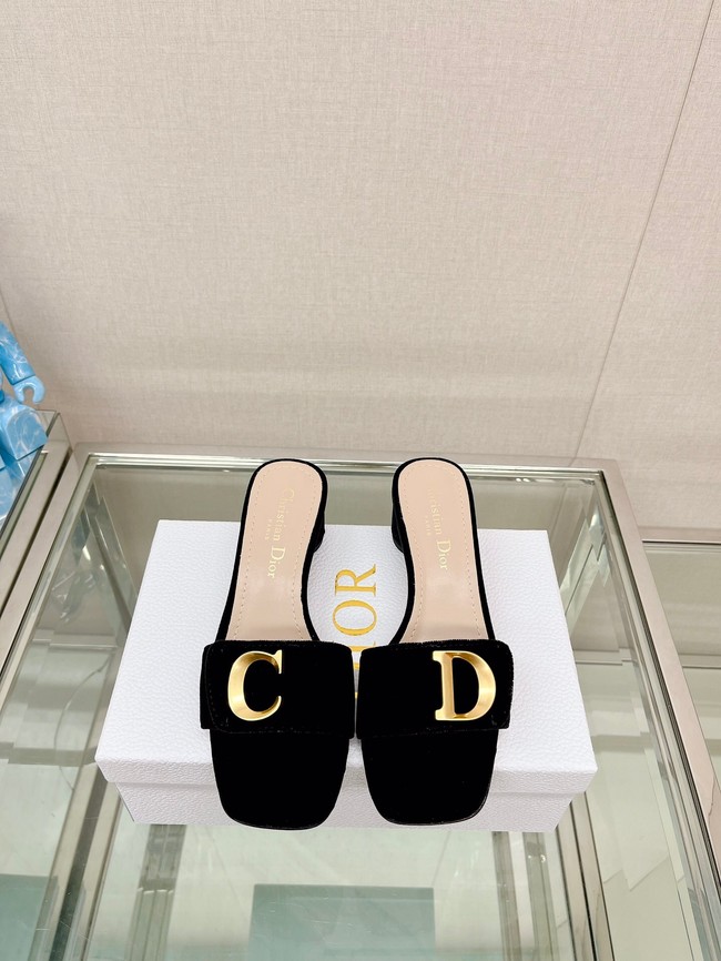 CEST DIOR HEELED SLIDE Velvet 93449-4