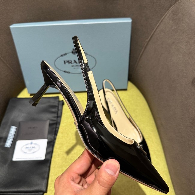 Prada Brushed leather slingback pumps 93512-1