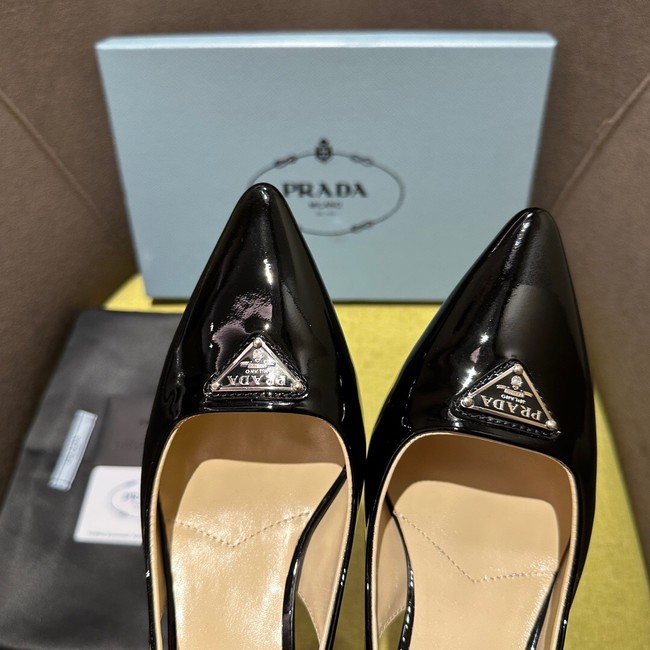 Prada Brushed leather slingback pumps 93512-1