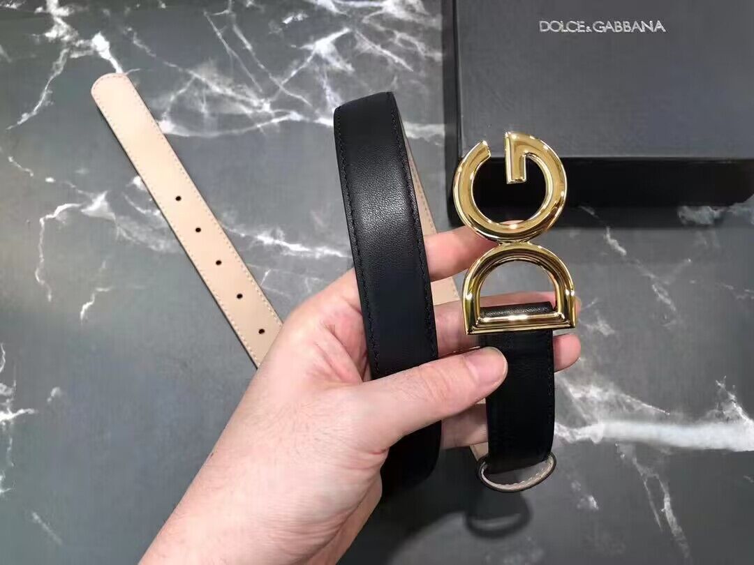 Dolce & Gabbana 32MM Origianl Leather Belt DG3201