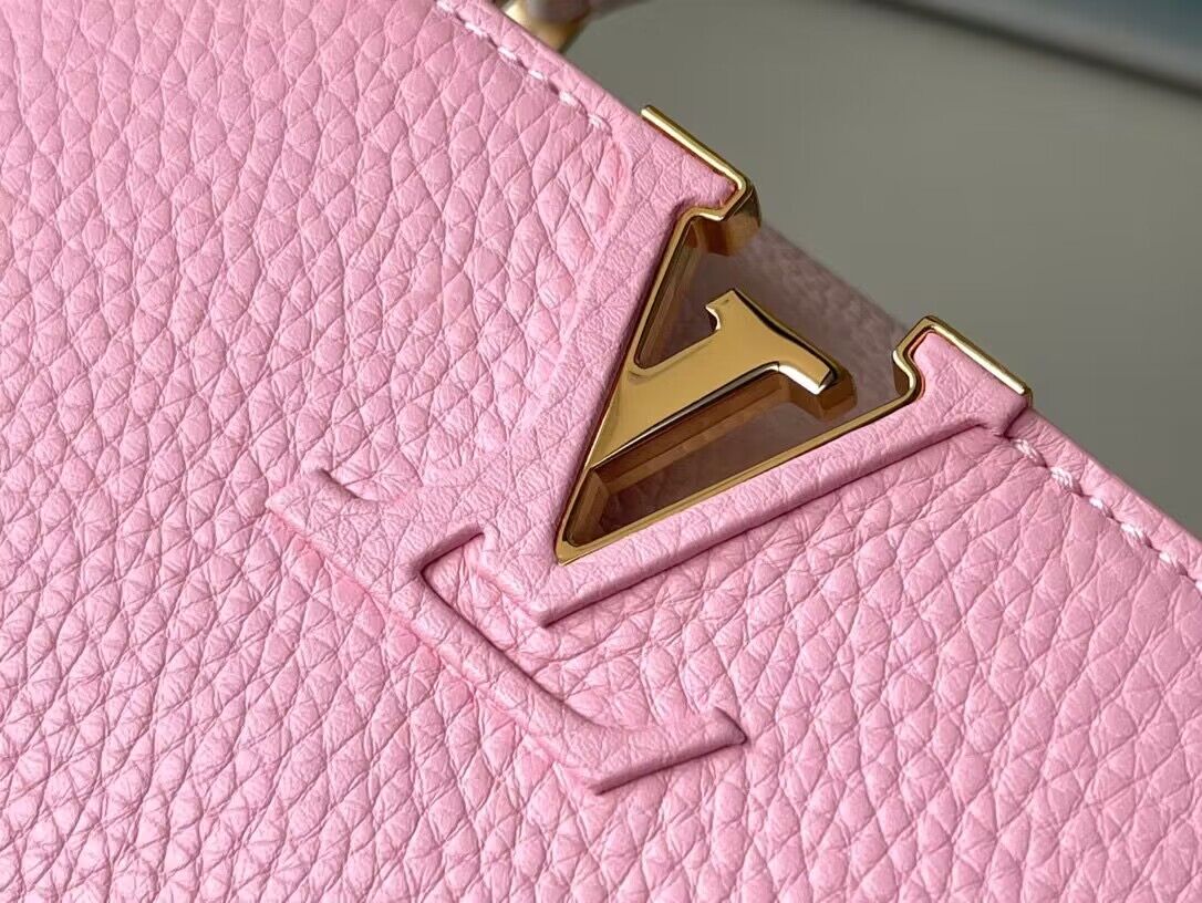 Louis Vuitton Capucines Original Leather Bag M22375 Light Pink