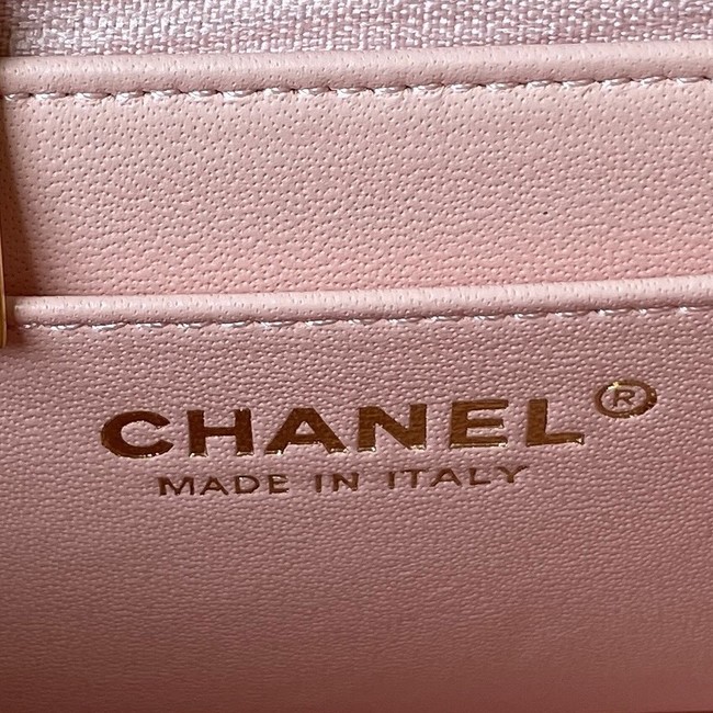 Chanel SMALL FLAP BAG WITH TOP HANDLE AS4232 pink