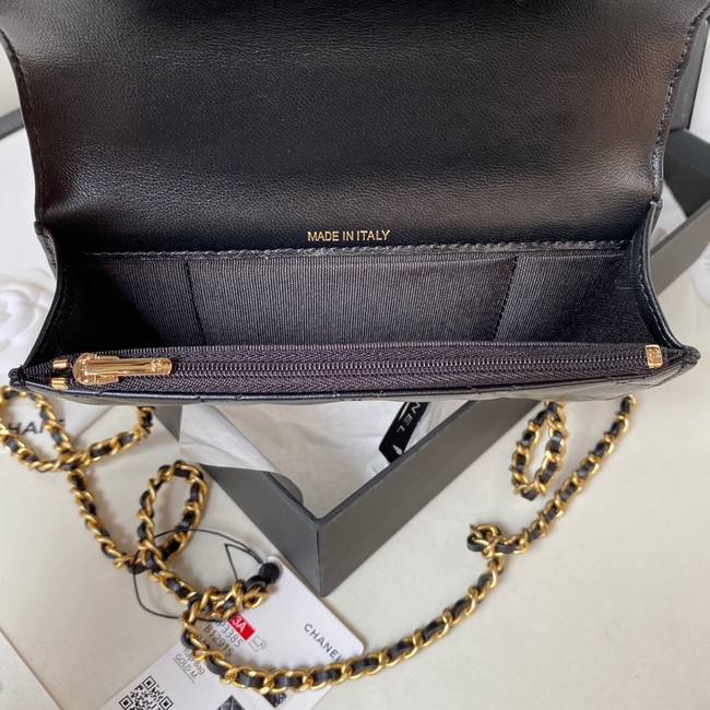 Chanel MINI FLAP BAG WITH TOP HANDLE AP3385 black