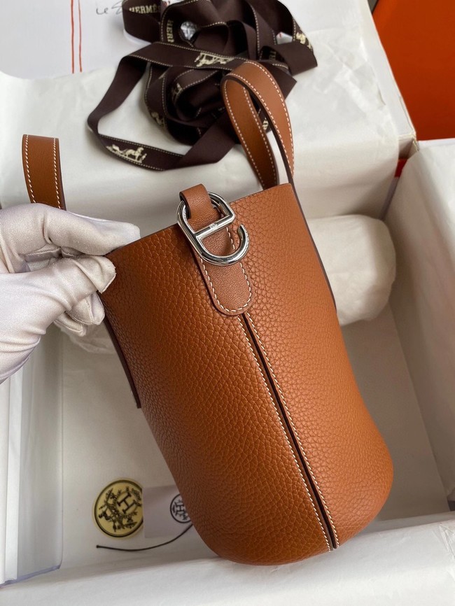 Hermes Original Togo Leather Bag H3602 brown