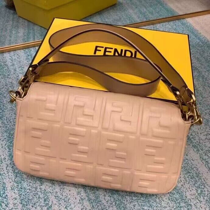 Fendi BAGUETTE Shoulder Bag 8BR600 Light Pink