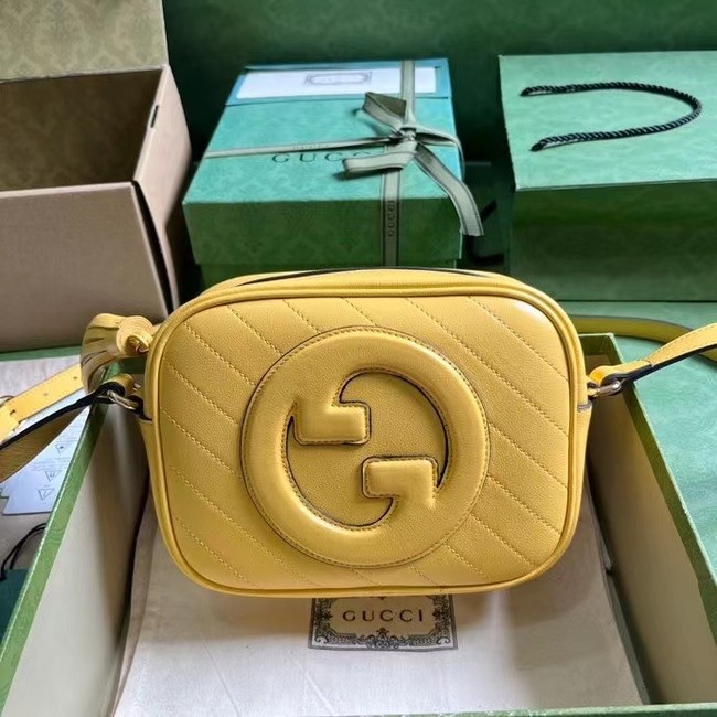 GUCCI BLONDIE SMALL SHOULDER BAG 742360 Yellow