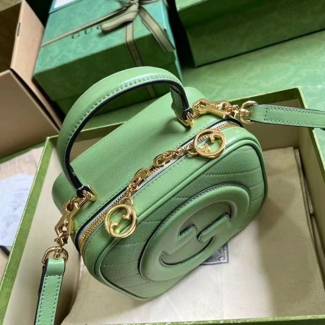 GUCCI BLONDIE TOP HANDLE BAG 744434 Light green