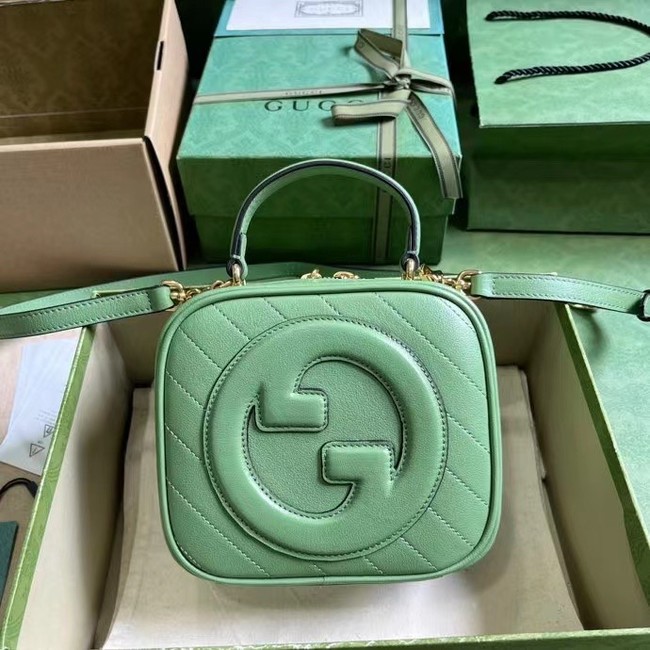 GUCCI BLONDIE TOP HANDLE BAG 744434 Light green