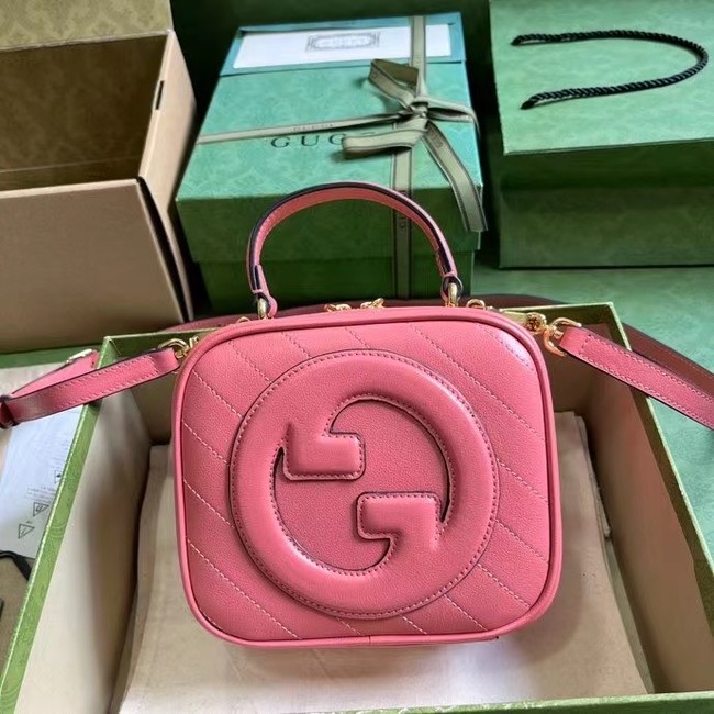 GUCCI BLONDIE TOP HANDLE BAG 744434 Pink