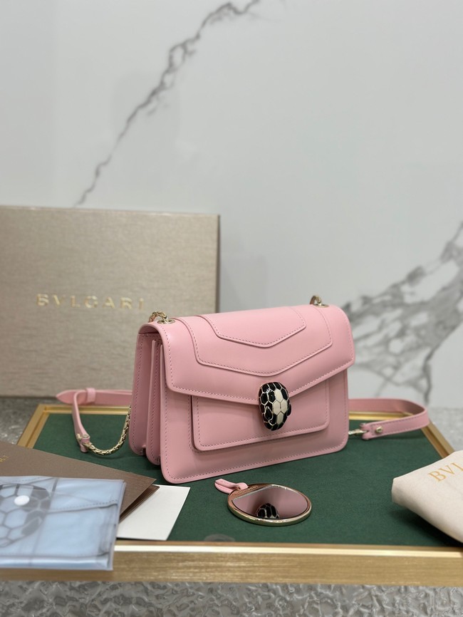 Bvlgari Serpenti Forever leather crossbody bag 289676 pink