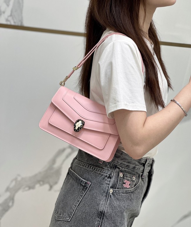 Bvlgari Serpenti Forever leather crossbody bag 292104 pink