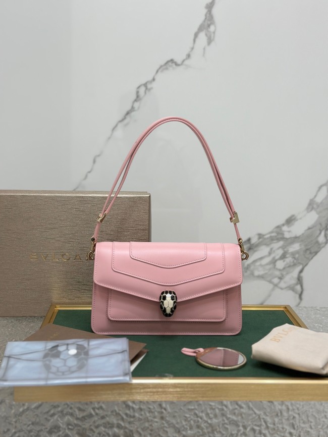 Bvlgari Serpenti Forever leather crossbody bag 292104 pink