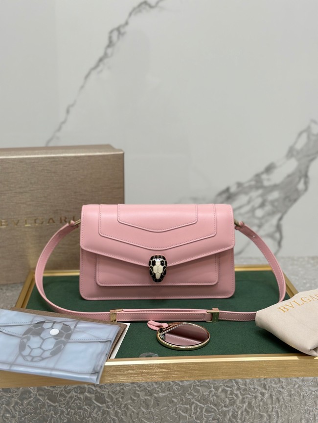 Bvlgari Serpenti Forever leather crossbody bag 292104 pink