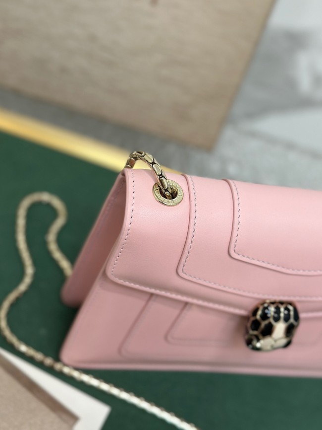 Bvlgari Serpenti Forever leather crossbody bag 35107 pink