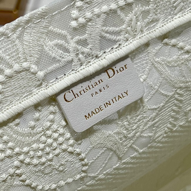 MEDIUM DIOR BOOK TOTE D-Lace Embroidery M1296ZE-6