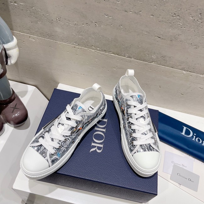 WALK N DIOR PLATFORM SNEAKER Dior Oblique Embroidered Cotton 93516-2