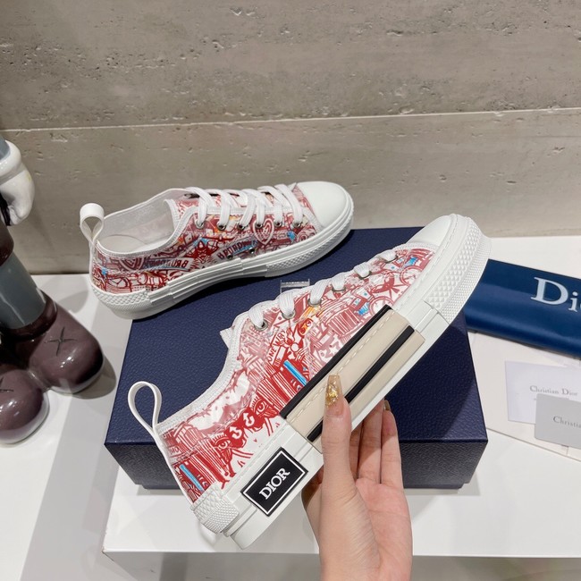 WALK N DIOR PLATFORM SNEAKER Dior Oblique Embroidered Cotton 93516-6