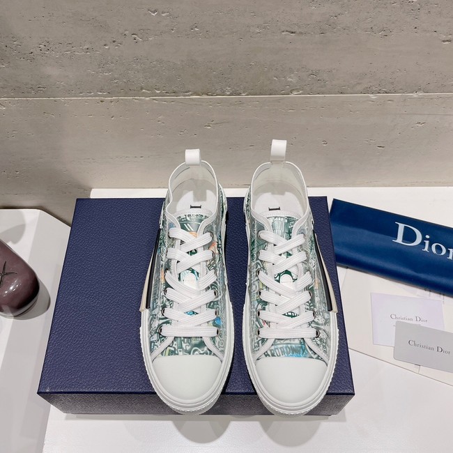 WALK N DIOR PLATFORM SNEAKER Dior Oblique Embroidered Cotton 93516-7