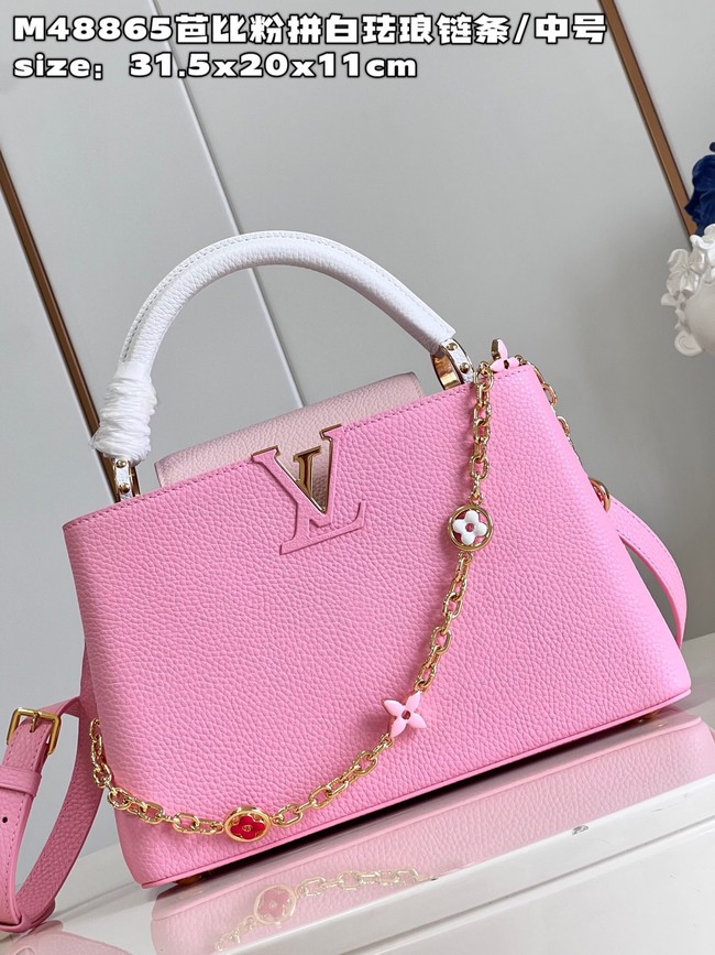 Louis Vuitton Capucines MM M20784 Rose Chamallow Pink