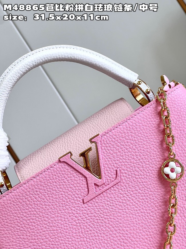 Louis Vuitton Capucines MM M20784 Rose Chamallow Pink