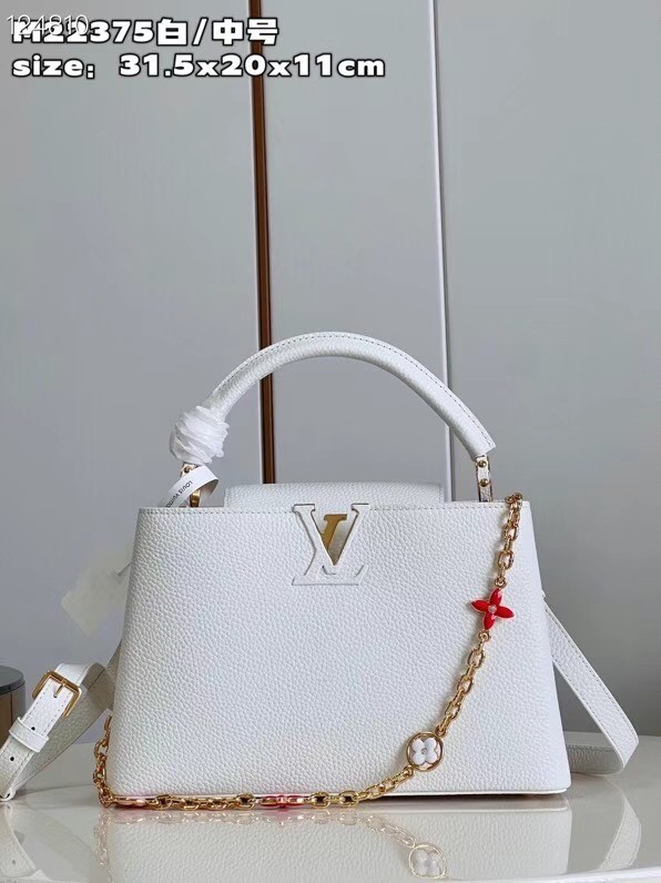 Louis Vuitton Capucines MM M20784 white