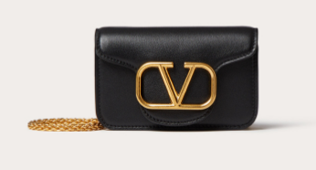 VALENTINO LOCO calf leather chain nano XLI16 black