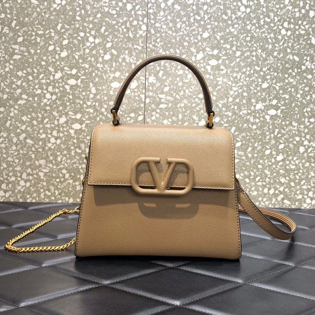 VALENTINO VSLING small Grain calf leather Shoulder bag WB0F53 apricot