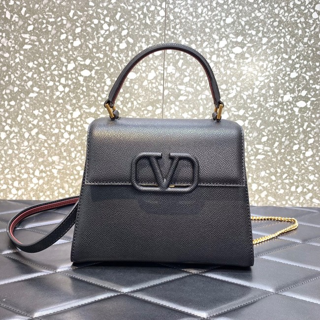 VALENTINO VSLING small Grain calf leather Shoulder bag WB0F53 b;ack