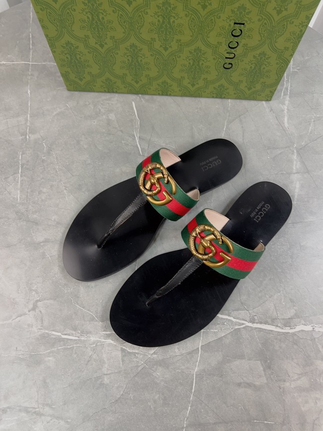 Gucci WOMENS DOUBLE G THONG SANDAL 93537-1