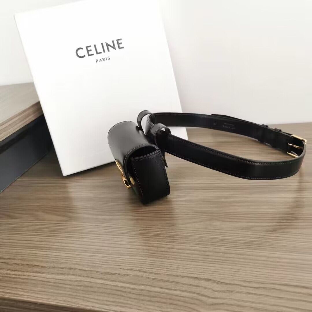 Celine Original Leather Belt Bag C3012 Black