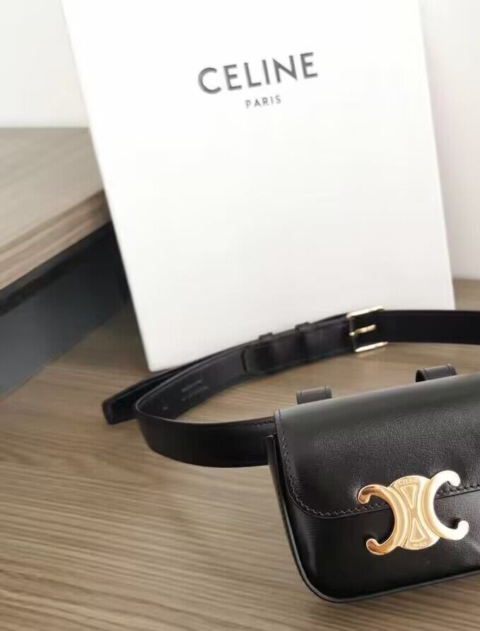 Celine Original Leather Belt Bag C3012 Black