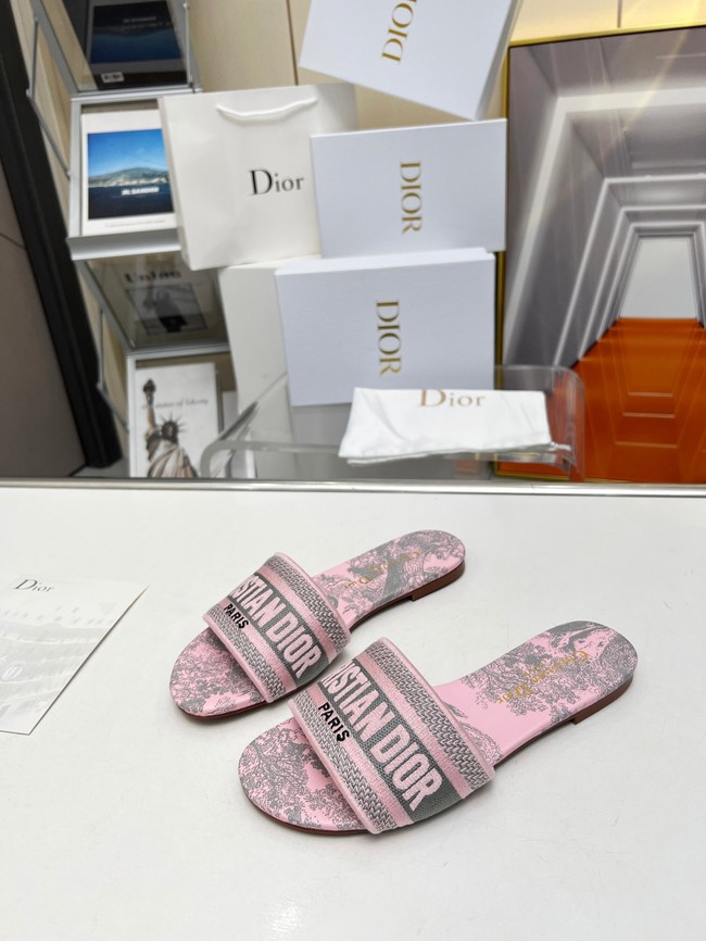 Dior DWAY SLIDE Embroidered Cotton 93552-4